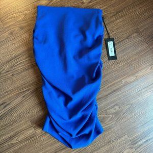 NEW with Tags Shirred Pencil Skirt - Royal Blue - Gabrielle Union - Size Small